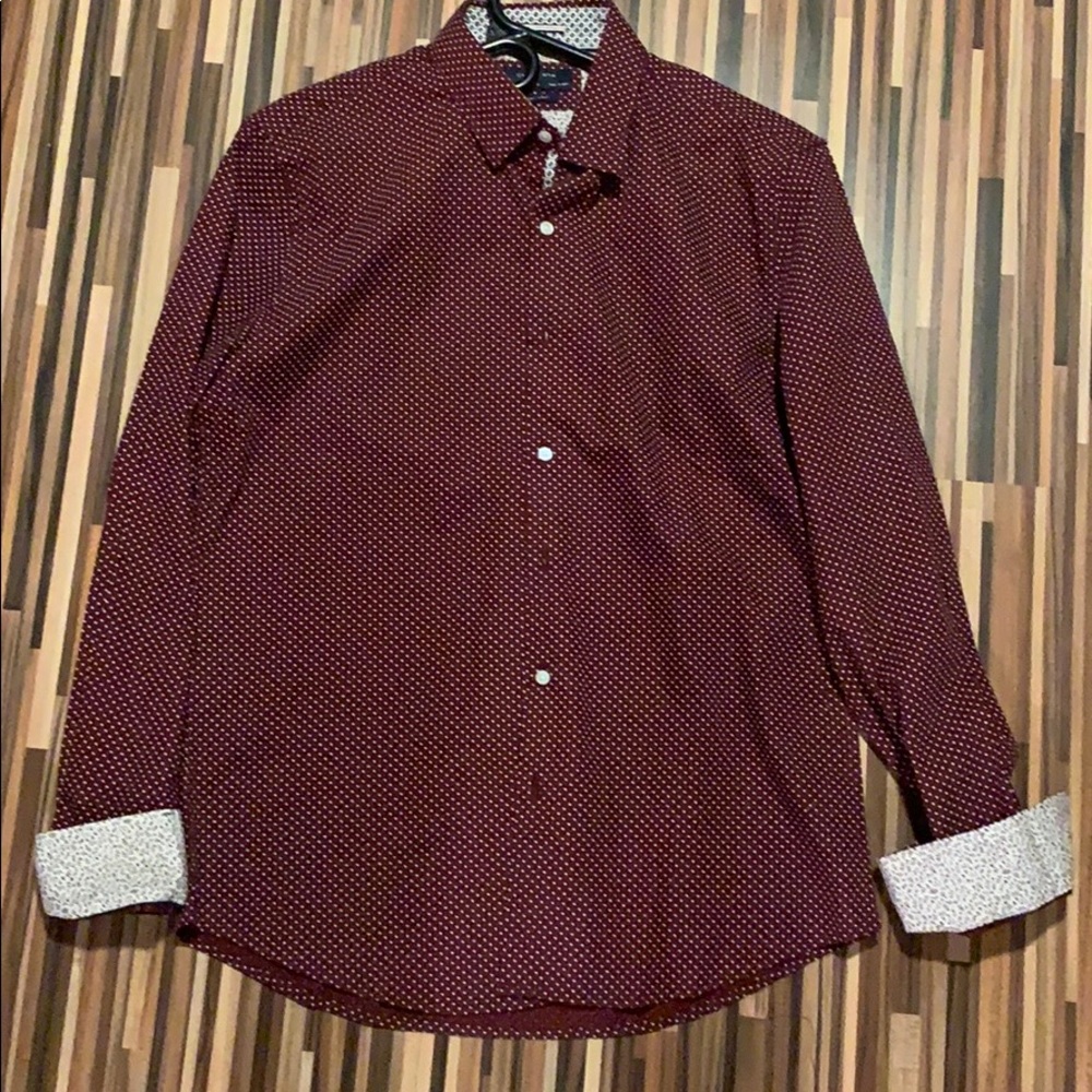 Red dress shirt